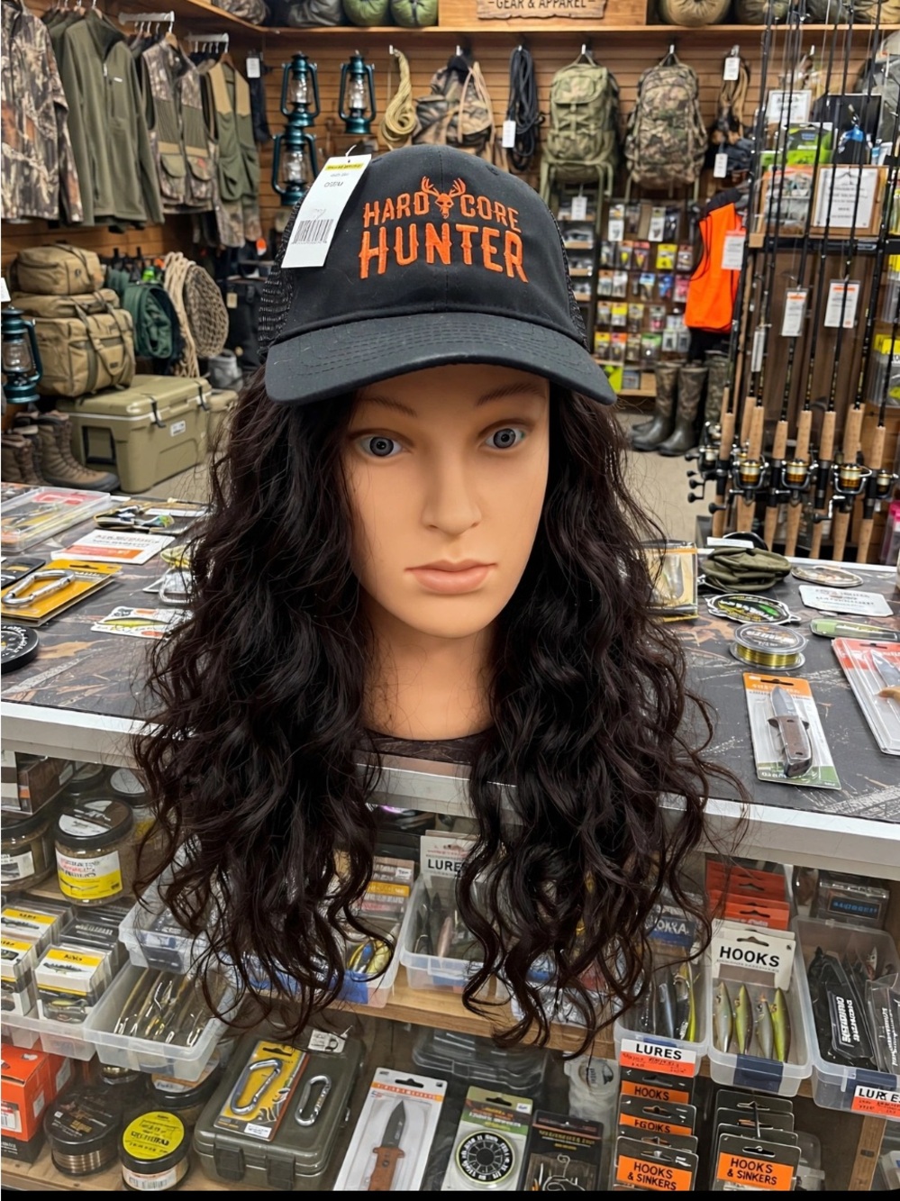 Hard Core Hunter Black Cap Mesh Deer Buck Skull NEW
